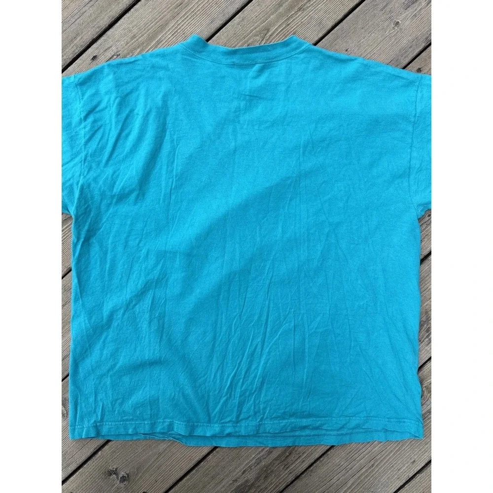 Vintage 90s Disney Winnie the Pooh Turquoise T Shirt Sun Sportswear USA XXL